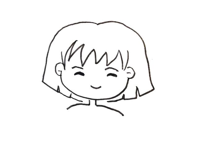 亲子简笔画发型素材｜12款不同女孩的发型卡通画，你喜欢哪一款