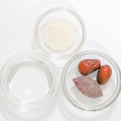 辅食日志｜紫薯红枣十倍粥（7M+）