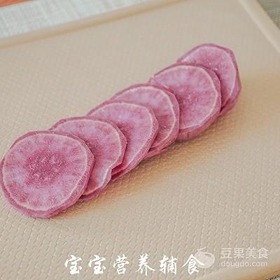 紫薯肉松仙豆糕-宝宝辅食