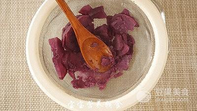 紫薯肉松仙豆糕-宝宝辅食