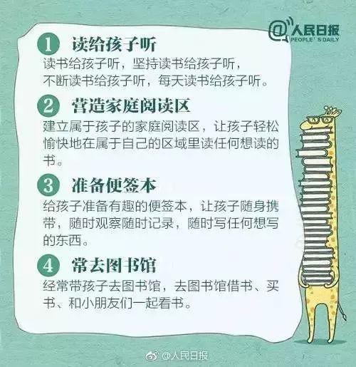 人民日报整理的36个方法，让你的孩子爱上阅读