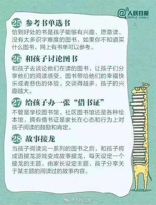 人民日报整理的36个方法，让你的孩子爱上阅读