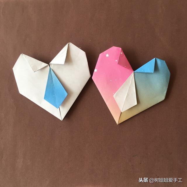 亲子折纸：送给爸爸的爱心衬衫