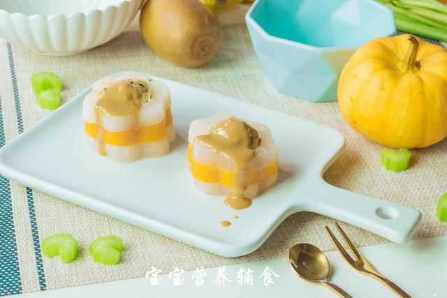 南瓜萝卜酿虾球-宝宝辅食