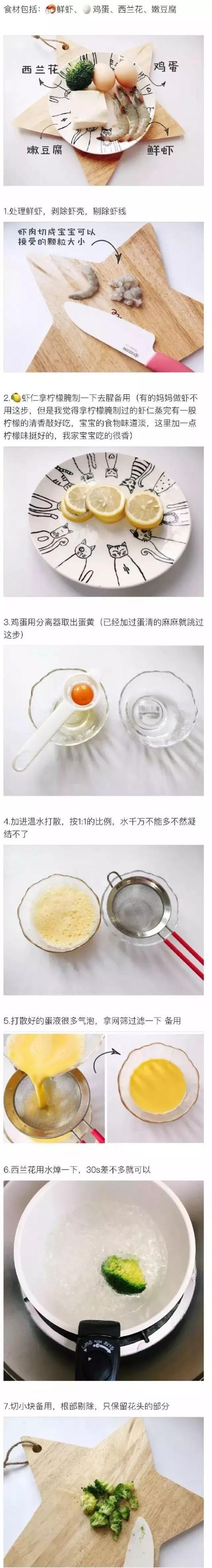 10M+辅食｜虾仁豆腐蒸蛋羹，元气满满的一碗高蛋白鸡蛋羹