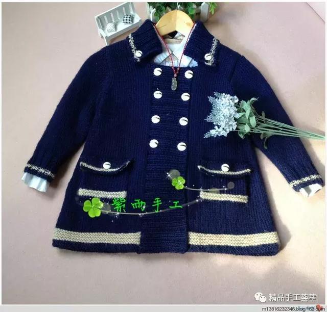 大牌5-6岁儿童大衣的织法，过年可以这么穿