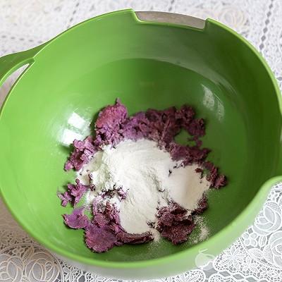 辅食日志｜紫薯松糕（12M+）