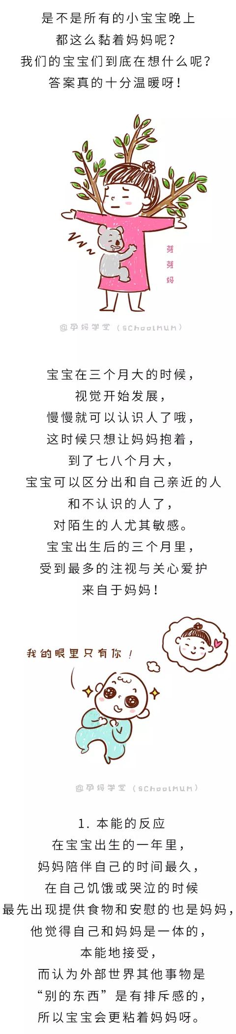 为什么宝宝晚上只黏妈妈？暖心！