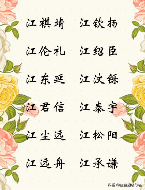 姓氏取名大集合，亲戚们听了都赞口不绝的好名字！