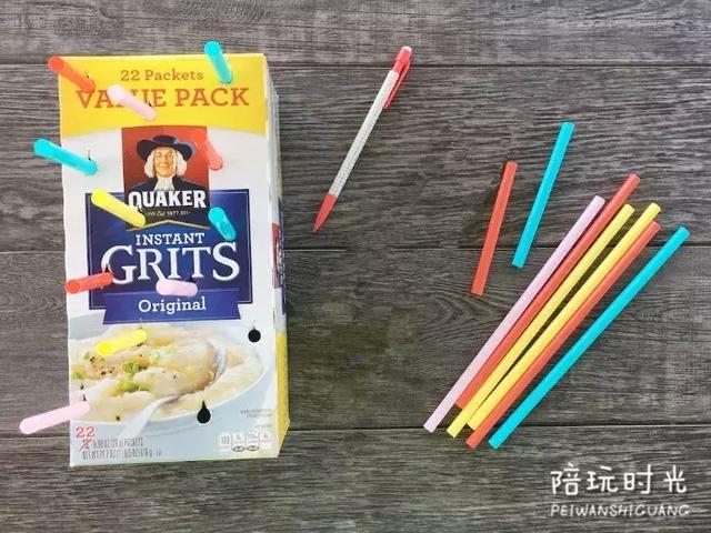 宝宝玩了一整天的小游戏，竟然是用最不起眼的吸管做的
