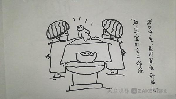 医生奇思妙想手绘“生产漫画”与聋哑孕妇沟通