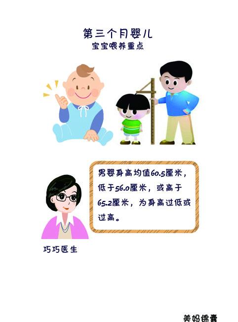 三个月宝宝的正常生长发育的标准