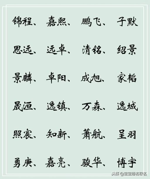 给宝宝取名用这些名字，名字卓尔不凡，内涵有深意！