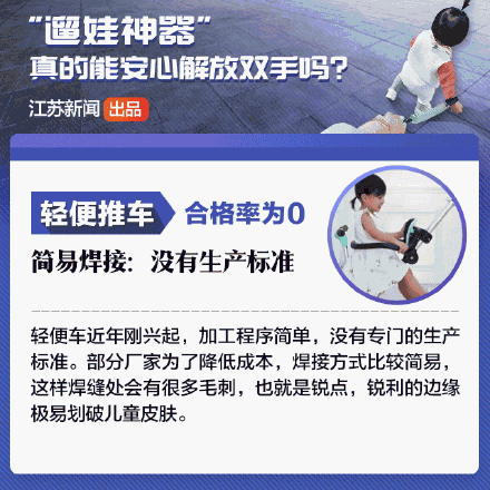 别心大了！这些“遛娃神器”合格率全为0！