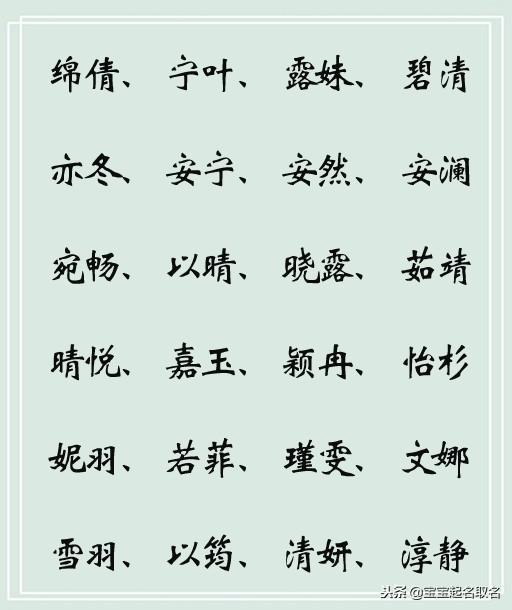 给宝宝取名用这些名字，名字卓尔不凡，内涵有深意！