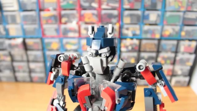 乐高擎天柱模型的拼装教程，手工难度3颗星（图解2-2）