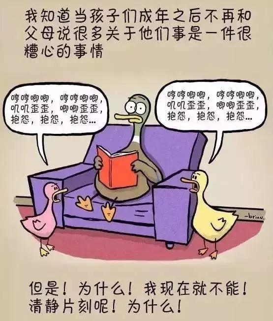 一组有趣的漫画道尽爸爸带娃的心声，呵呵……