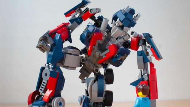 乐高擎天柱模型的拼装教程，手工难度3颗星（图解2-2）