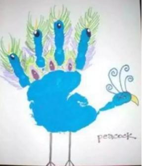 寒假孩子爱玩的10个手掌印画，零基础也能画出大作，简单易上手