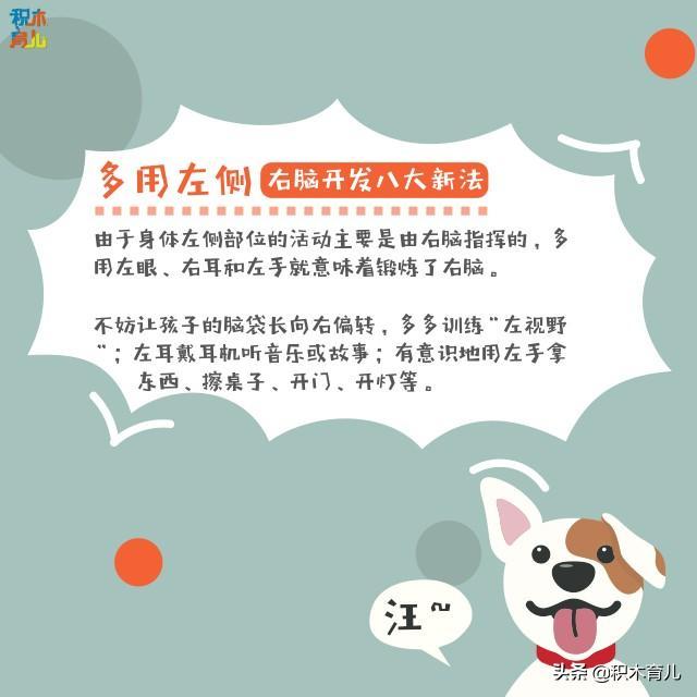 6岁前是大脑开发黄金期，错过了难弥补，宝宝右脑开发的8种新方法