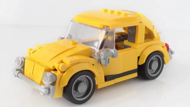 益智乐高系列,甲壳虫玩具车模型的拼装方法(图解)