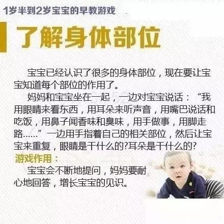全面图解：适合婴幼儿的早教游戏，促进宝贝身体和大脑发育！
