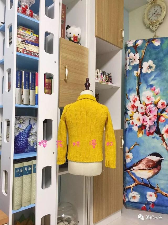 阳光：牛奶棉编织儿童棒针高领套头毛衣（附图解）
