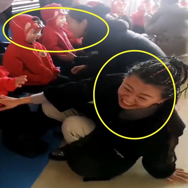 妈妈去幼儿园接孩子，看到这一幕懵了，爸爸：幸亏我没有去