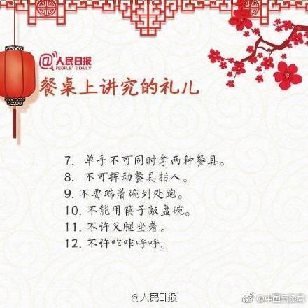 这些要讲究的礼儿，你都知道吗？