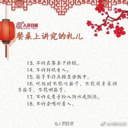 这些要讲究的礼儿，你都知道吗？