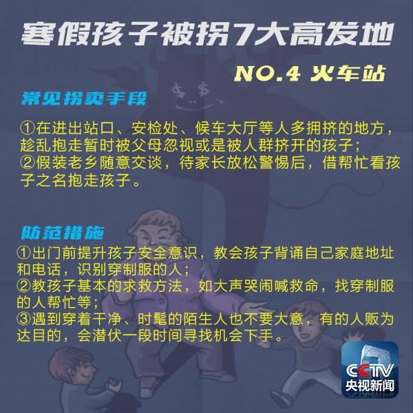 寒假孩子被拐七大高发地，请看好自己的娃！