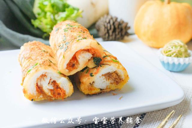 吐司肉松卷~宝宝辅食