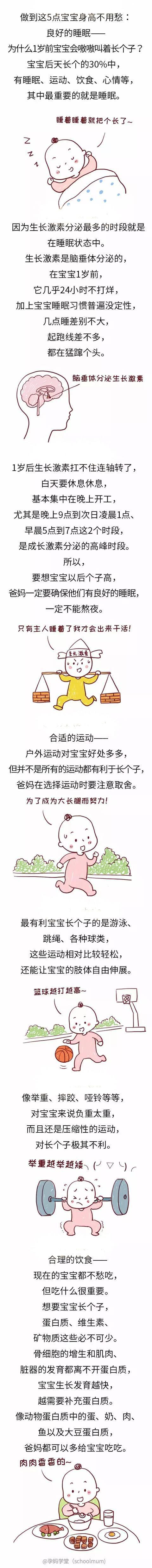 3岁前是长个子的黄金期，爸妈做到这5点，宝宝不愁大长腿！