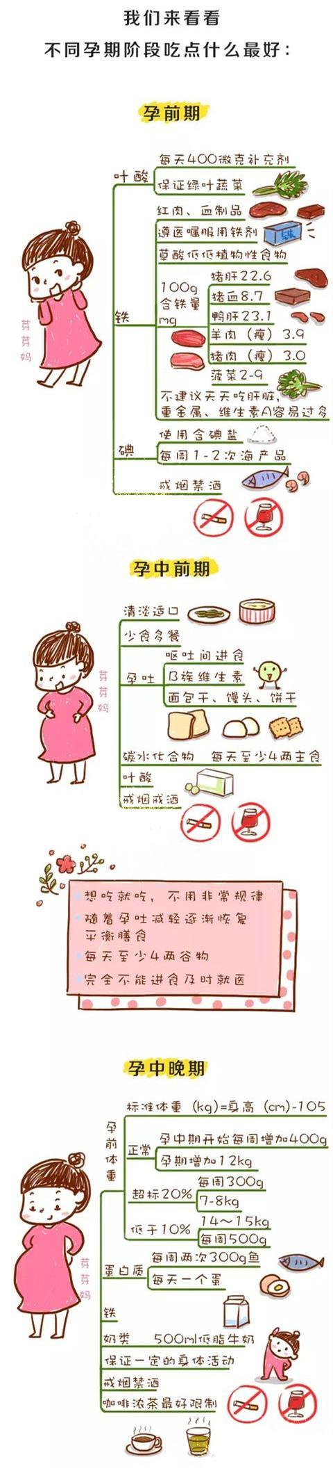 孕期最详细的饮食指南：按照这篇吃，营养够还不长肉！