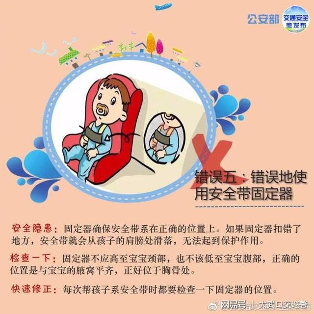 一路平安 正确使用儿童安全座椅