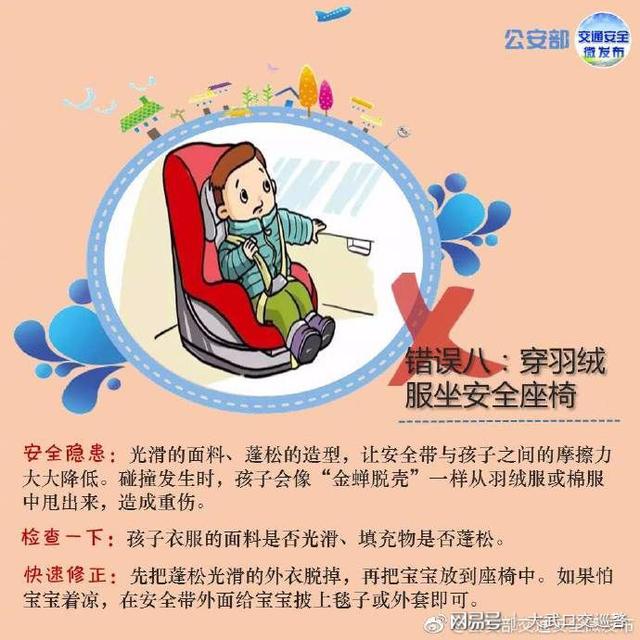 一路平安 正确使用儿童安全座椅