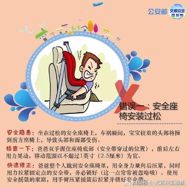 一路平安 正确使用儿童安全座椅