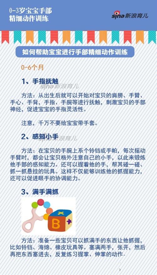 《珍藏版》「0-3岁宝宝手部精细动作训练」，建议妈妈们收藏