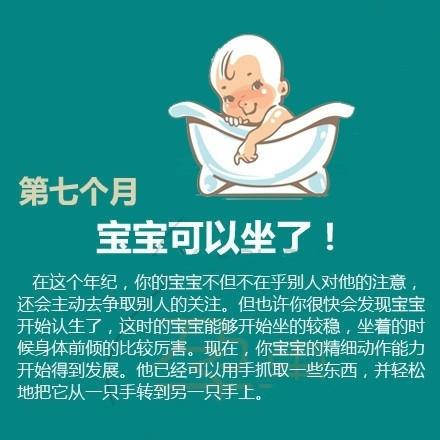 小宝宝从刚出生到满1周岁，期间每个阶段的发育表现