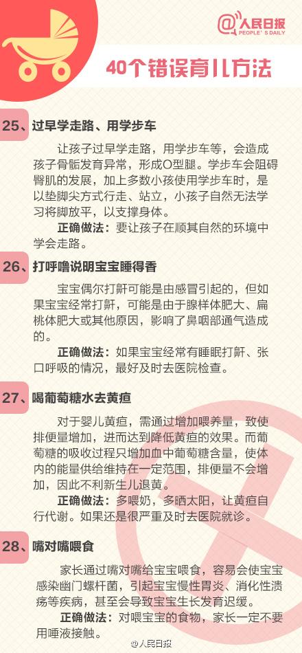 你还在照做吗？《40个错误的民间育儿法》