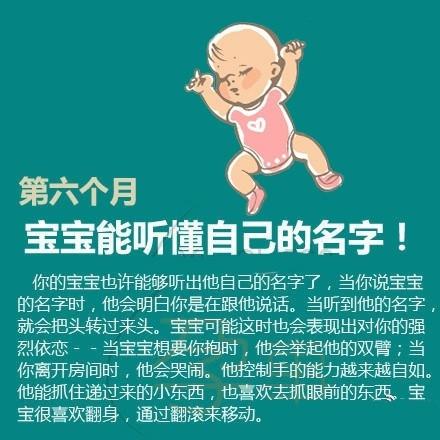 小宝宝从刚出生到满1周岁，期间每个阶段的发育表现
