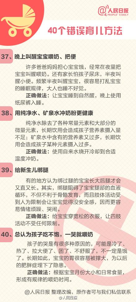 你还在照做吗？《40个错误的民间育儿法》