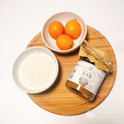 宝宝金桔麻酱粥的做法