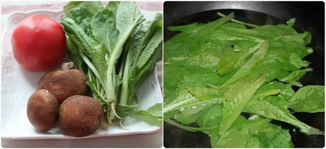 粗粮辅食，帮宝宝调理消化系统——番茄香菇青菜面