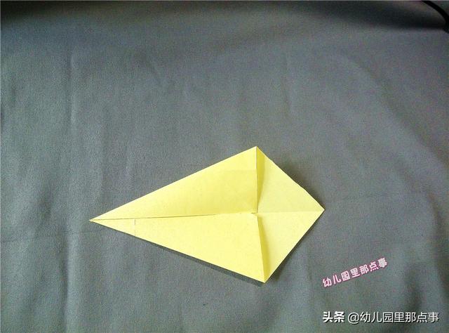 图文步骤|幼儿园亲子手工折纸DIY之站立的公鸡