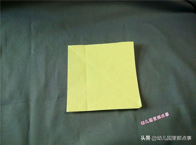 图文步骤|幼儿园亲子手工折纸DIY之站立的公鸡