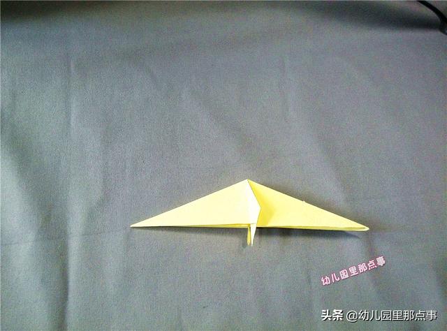 图文步骤|幼儿园亲子手工折纸DIY之站立的公鸡