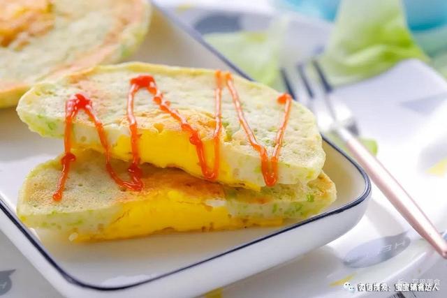 白菜鸡蛋夹心饼 宝宝辅食食谱