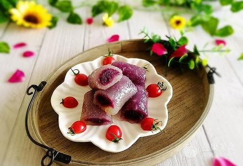 #精品菜谱挑战赛#辅食计划+水晶紫薯卷