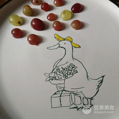 #精品菜谱挑战赛#绘本餐盘画《鸭婶芭芭探望病人》